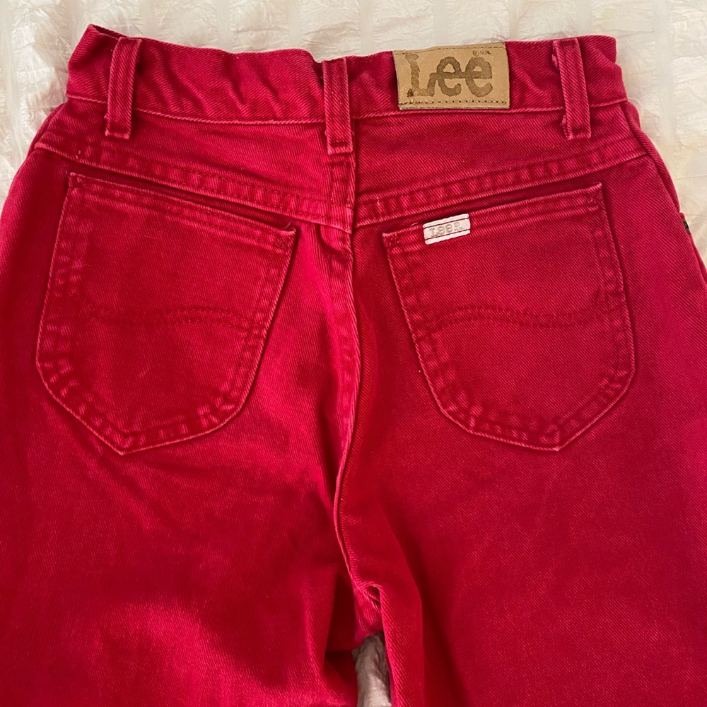 Vintage Red Lee Jeans